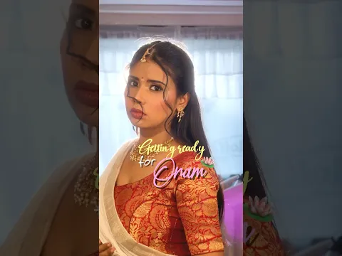 My first Onam Look 🪷🦢 #onam #southindian #ytshorts #festive