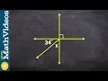 Solve for the missing variable using vertical and complementary angels ex