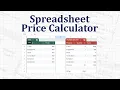 Use Google Sheets to Calculate Prices