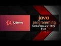 Free course of Udemy java programming fundamentals