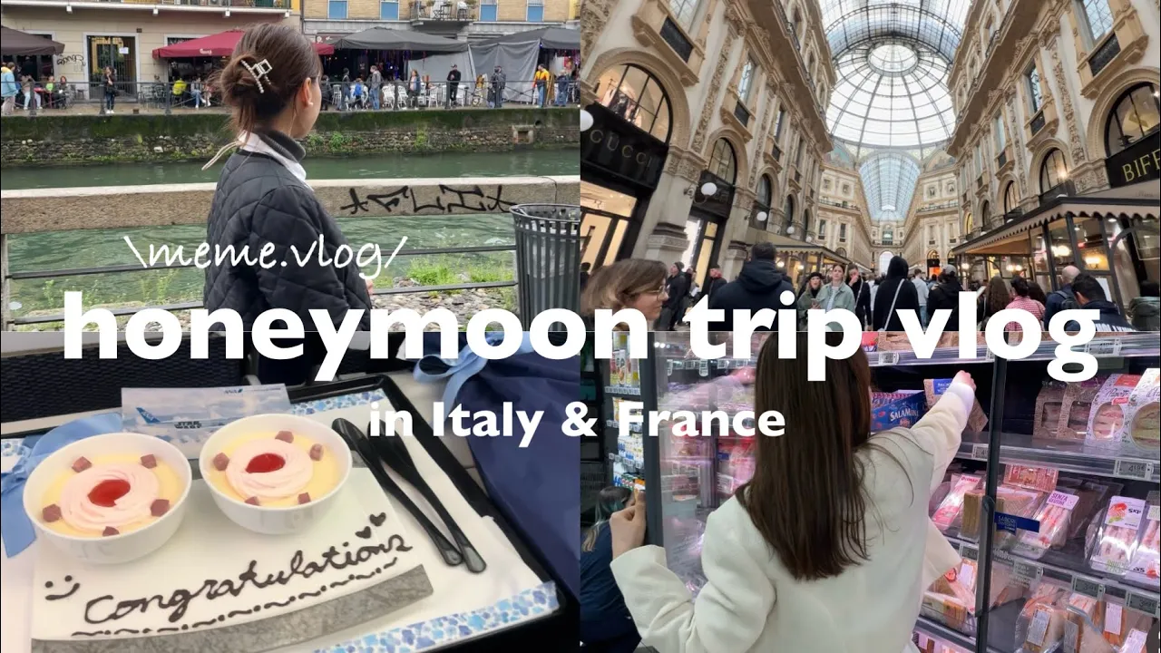 〔vlog〕ANAで行くイタリア,フランス2週間の新婚旅行💙(ep.1)|イタリア,ミラノ編🇮🇹|観光地とグルメを楽しむ充実の3日間🍝✨