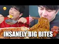 Lagu KOREAN mukbangers taking INSANELY BIG BITES