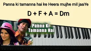 panna ki tamanna hai tutorial chords melody heera panna piano