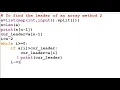 Python Coding Leaders in an Array Array Problem Explained DSA