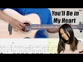 Download Lagu You'll Be in My Heart Fingerstyle TAB