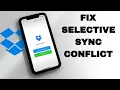 How To Fix And Solve Dropbox Selective Sync Conflict Final Solution