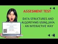 Assessment Test On Data Structures and Algorithms Using Java - An Interactive Way
