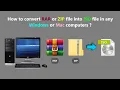 How to convert RAR or ZIP file into ISO file in any Windows or Mac computers