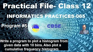 PROGRAM HOW TO DRAW A HISTOGRAM IN PYTHON INFORMATICS PRACTICES WITH PYTHON CLASS 12 CBSE