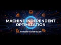Machine Independent Optimization Compiler Construction