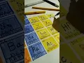 Periodic table drawing table on chart paper