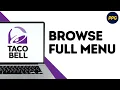 How to Browse the Taco Bell Menu on Taco Bell