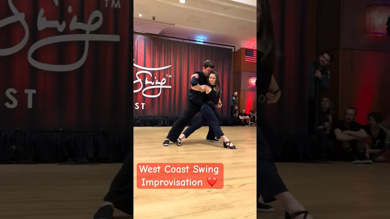 West Coast Swing Improvisation ❤️ #westcoastswing #modernswing #improvisation #semionmaria