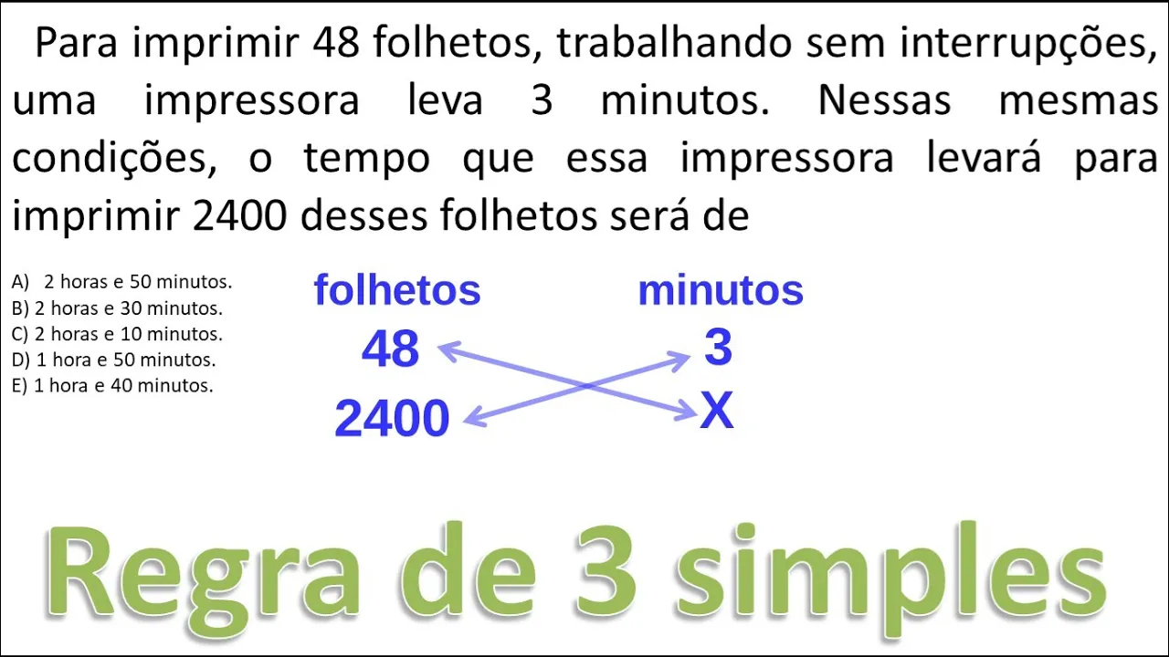 Regra de três simples simplificada tirando todas as dúvidas.