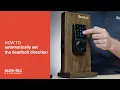 How to automatically set the deadbolt direction - Z Wave Plus Series by Sure-Loc Hardware