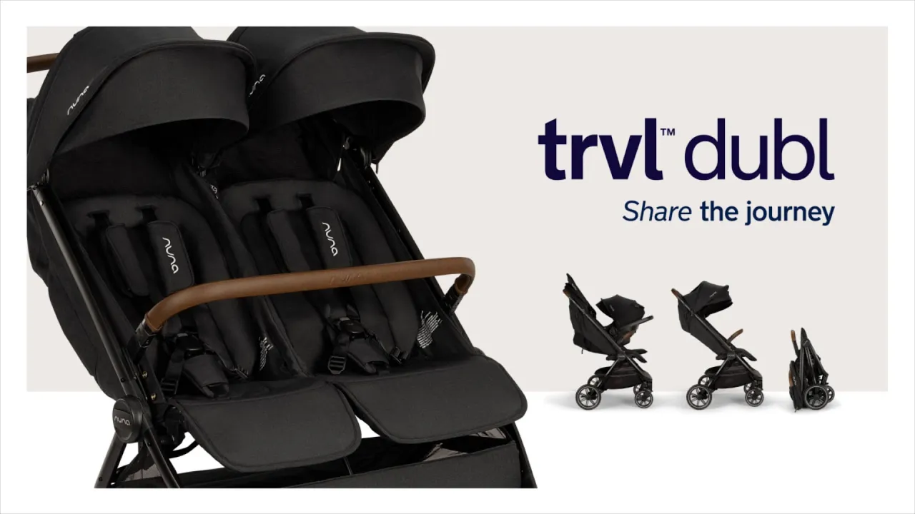 Nuna TRVL DUBL Stroller - Caviar