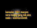 karaoke 1001 macam nada wanita / cewek versi koplo simpatik tung tak des