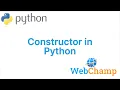 Python Hindi -19 Python Class Constructors Initiate Your Coding Journey
