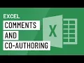 Excel Comments and Co-authoring