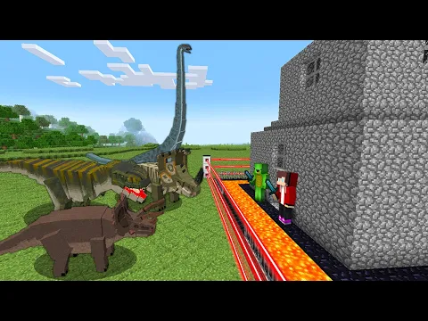Video Thumbnail: DINOSAURS SECURITY HOUSE BUILD CHALLENGE – SAFEST BASE TO PROTECT THE FAMILY