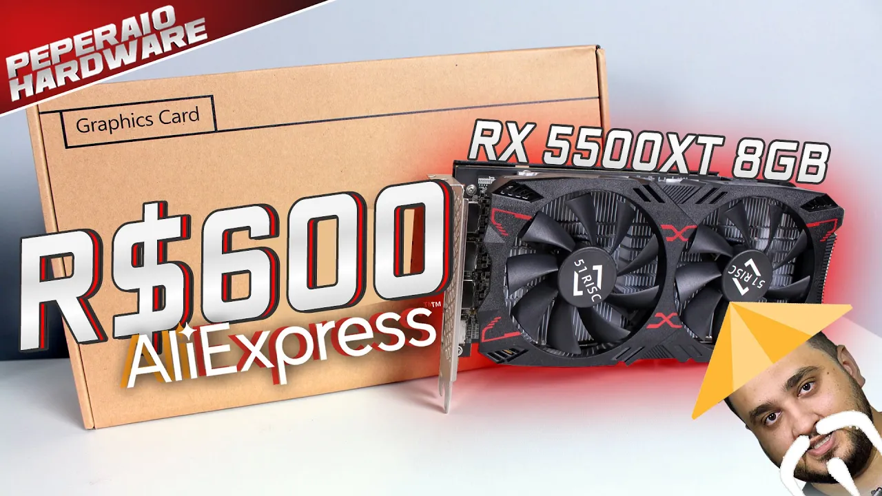 RX 5500XT 8GB BARATA do ALIEXPRESS (R$ 600)! Análise interna + comp RX 580 2048SP, GTX 1650, RX 6400