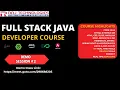 FULL STACK JAVA Developer Course Online Demo Session