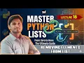 Python List Removing Elements remove pop del clear Lecture 18 in Hindi