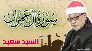 القارئ الشيخ السيد سعيد وماتيسر من سورة آل عمران 