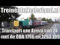 Transport van Arriva Lint 24 met de ÖBB 1796 en 1293 199 - 11 september 2025