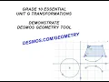 Grade 10 Essential - Transformation DESMOS GEOMETRY TOOL DEMO