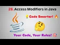 Declarations and Access Modifiers in Java Part 5 public private protected default Fight4Tech
