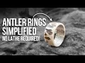 How to Make a Deer Antler Ring with Just a Drill No Lathe Needed