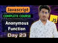 Anonymous Function in JavaScript JavaScript Tutorial In Hindi