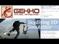 Skydiving Simulation in 2D with GEKKO Python