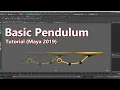 Basic Pendulum - 3D Animation Tutorial Maya 2019