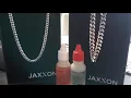 Jaxxon Jewelry Cuban Starter Kit Review Silver Test On Whole Chain
