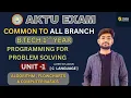 Algorithm Flowchart Computer Basics Programming for Problem Solving Unit 1 C Language Basics