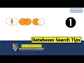 Databases Search Tips 01 Keywords AND OR NOT Operators
