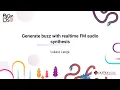 TALK Lukasz Langa Generate buzz with realtime FM synthesis
