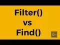 Use Cases filter vs find in javascript