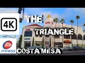 4k Walking Tour Costa Mesa THE Triangle 24 fitness gym downtown Oct 2022