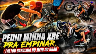 PEGOU A XRE PRA EMPINAR | FALTOU GASOLINA NA PISTA