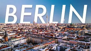 Berlin 4K Aerial Stock Footage: TV Tower & Brandenburg Gate Establishing Shots [Day/Night/Sunset]