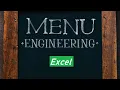 Menu Engineering Worksheet Explained A step by step guide