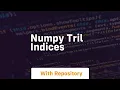 numpy tril indices