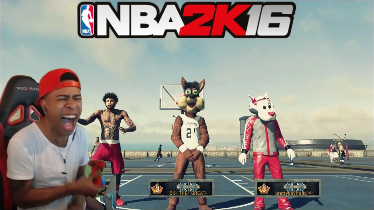 NBA 2K16| Legend 3 Mascot Trash talking!! PT.2| Funny Moments with fans @ MyPark !! - Prettyboyfredo