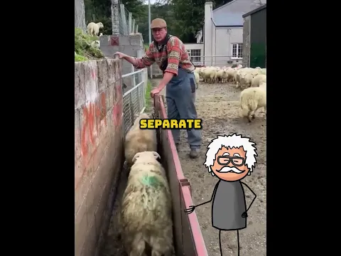 How farmers sort sheep so fast 😯