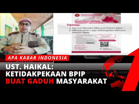 Tema Lomba Menulis BPIP Tuai Polemik, Ust. Haikal: Jangan Dilanjutkan!