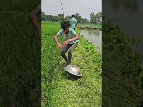 A pot was placed next to him.