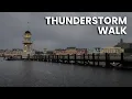 EPCOT Resort Loop in a Thunderstorm Disney World Walking Tour